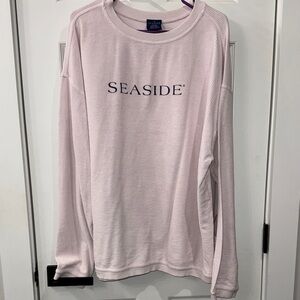 Seaside Style Pink Sweatshirt